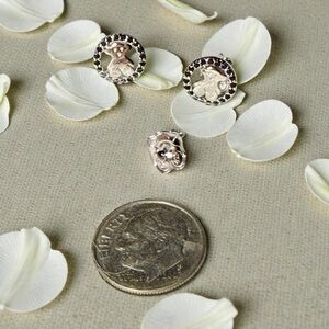 Elegant Silver 925 Stud Earrings